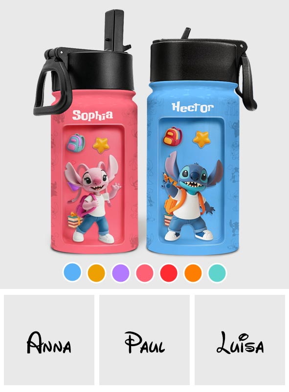 Ready To Crush School Perfect Gift For Kids - Personalized Ohana Kids Water Bottle