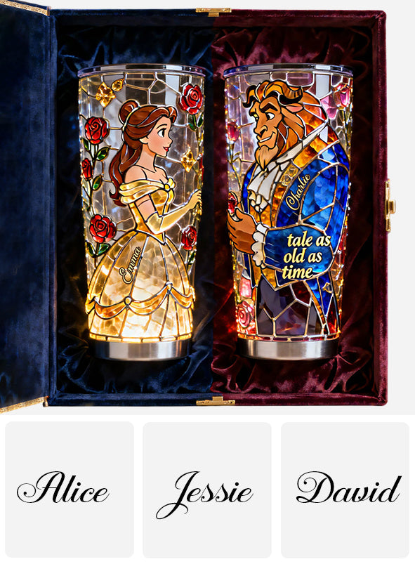 Tale as Old as Time - Personalized Beauty And The Beast Tumbler