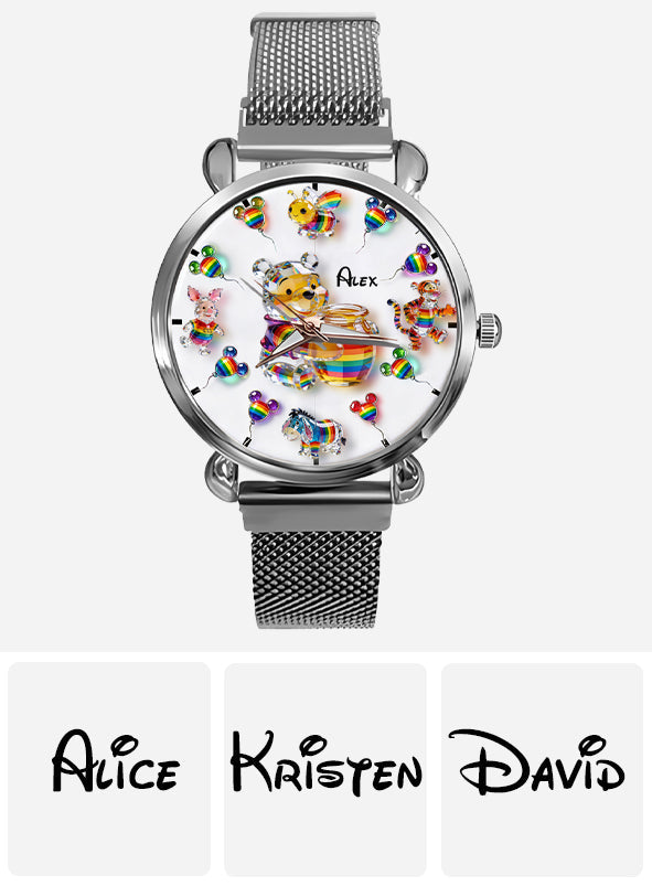 Love Is Love Pride - Personalized LGBT Support Women Hand Watch
