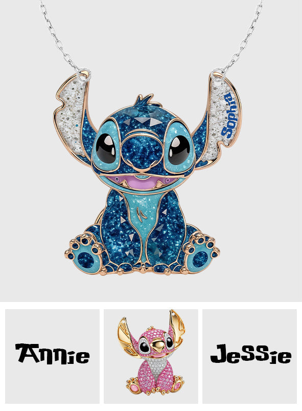 Ohana Means Family - Personalized Ohana Custom Shaped Pendant Necklace