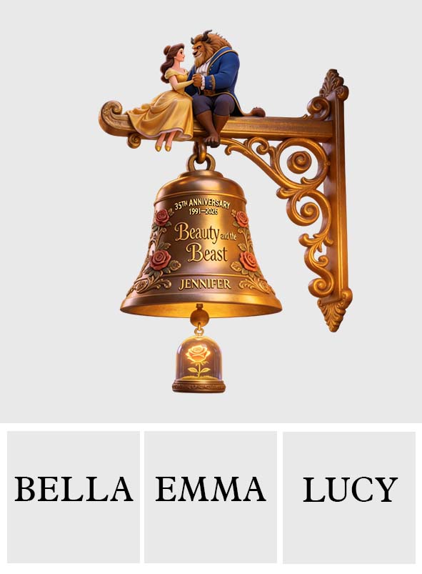 A Tale As Old As Time - Personalized Beauty And The Beast Wooden Wall Mount Sign
