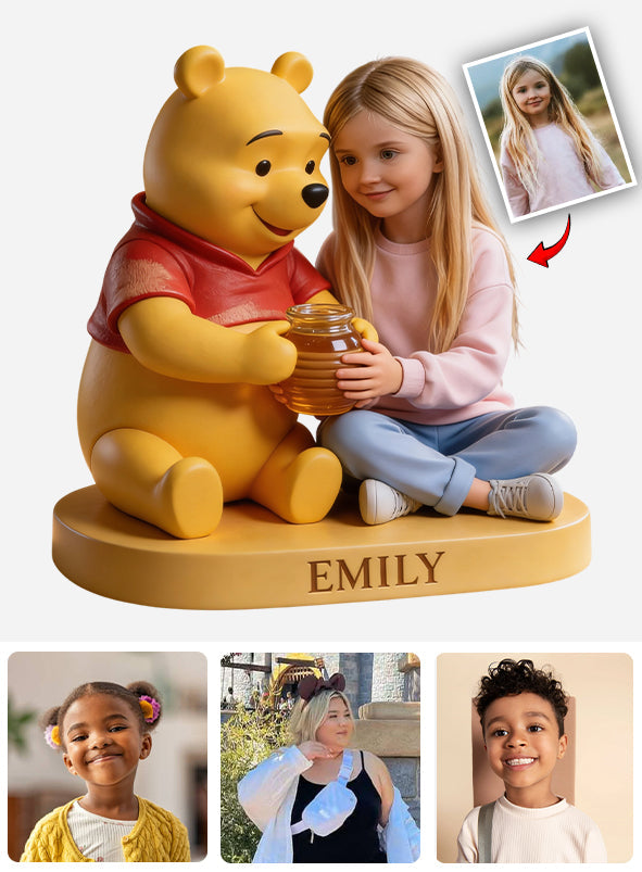 Yellow Bear Friend - Personalized Yellow Bear Custom Shaped Acrylic Plaque