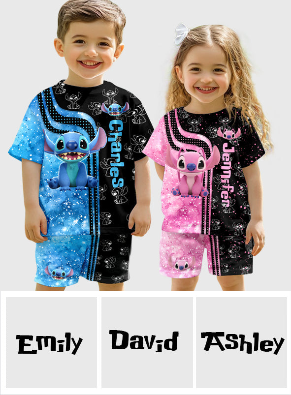Ohana Summer Vibe - Personalized Ohana Kid T-shirt & Shorts