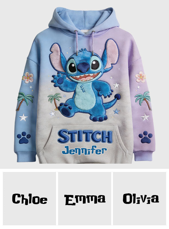 Blue Ohana - Personalized Ohana Hoodie and Leggings