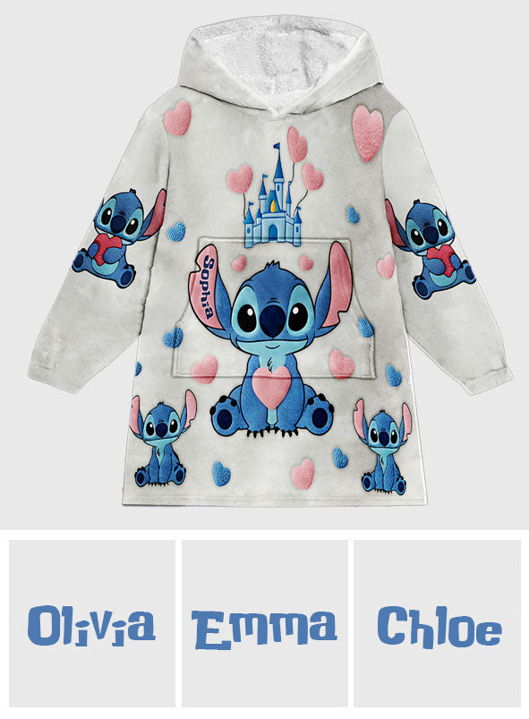Ohana Means Family - Personalized Ohana Blanket Hoodie