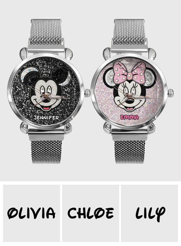 Magical Moments - Personalized Mouse Women Hand Watch