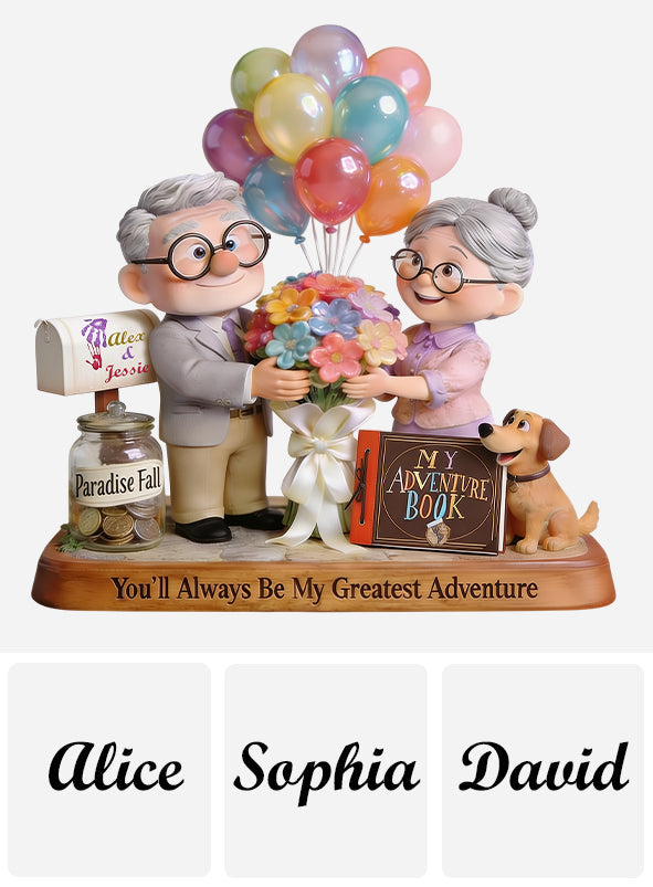 My Greatest Adventure - Personalized Up Movie Couple Custom Shaped Acrylic Plaque