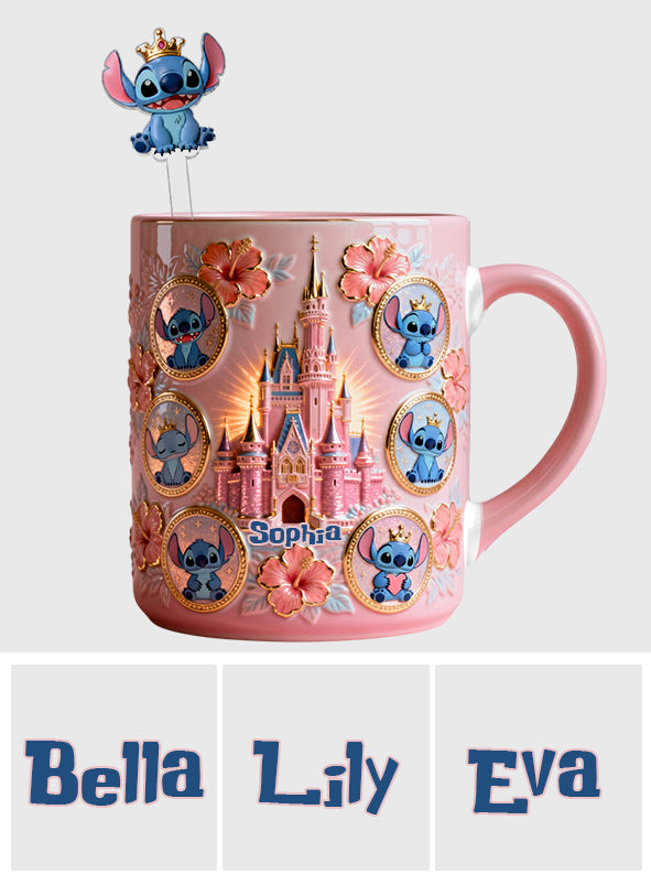 Ohana Means Family - Personalized Ohana Set Accent Mug with Acrylic Stirrers