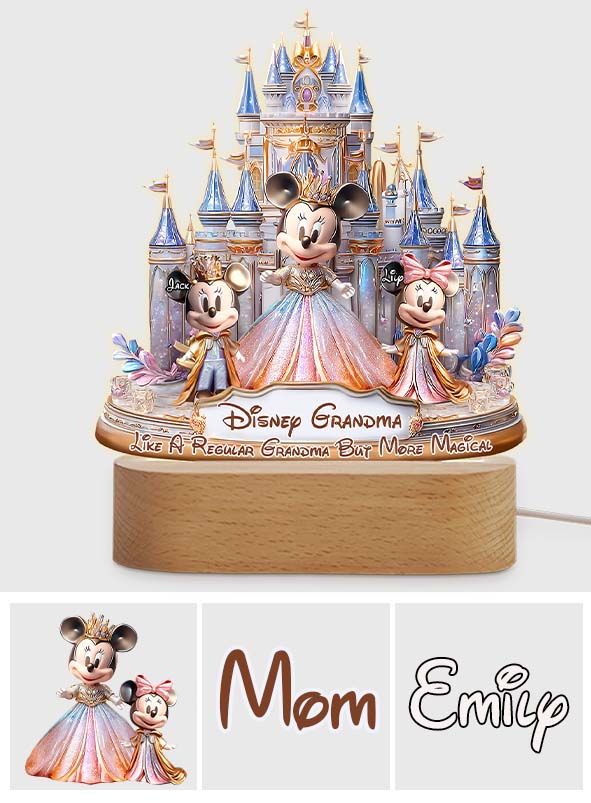 Magic Grandma - Personalized Mouse Shaped Plaque Light Base