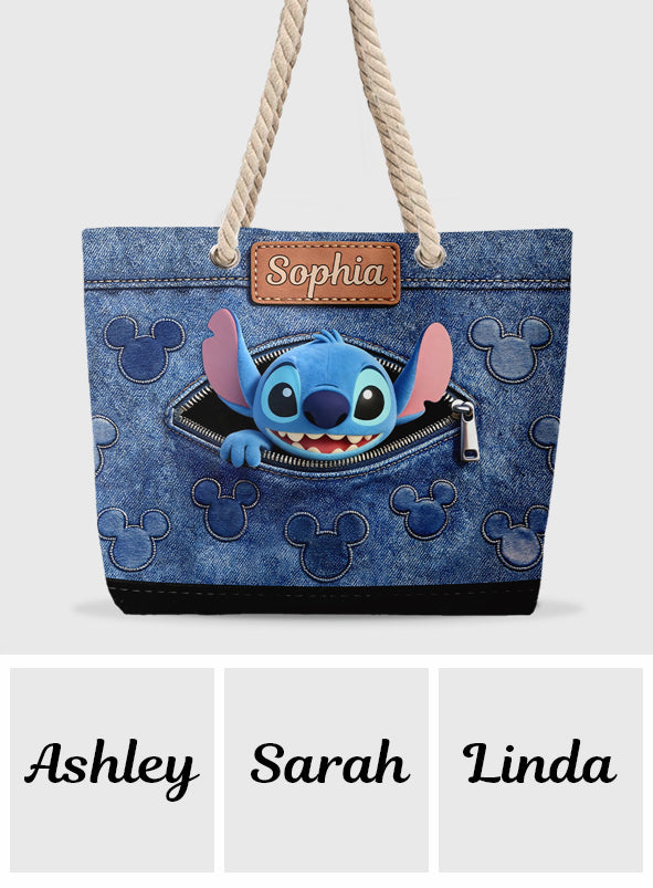 Ohana Means Family - Personalized Ohana Beach Bag