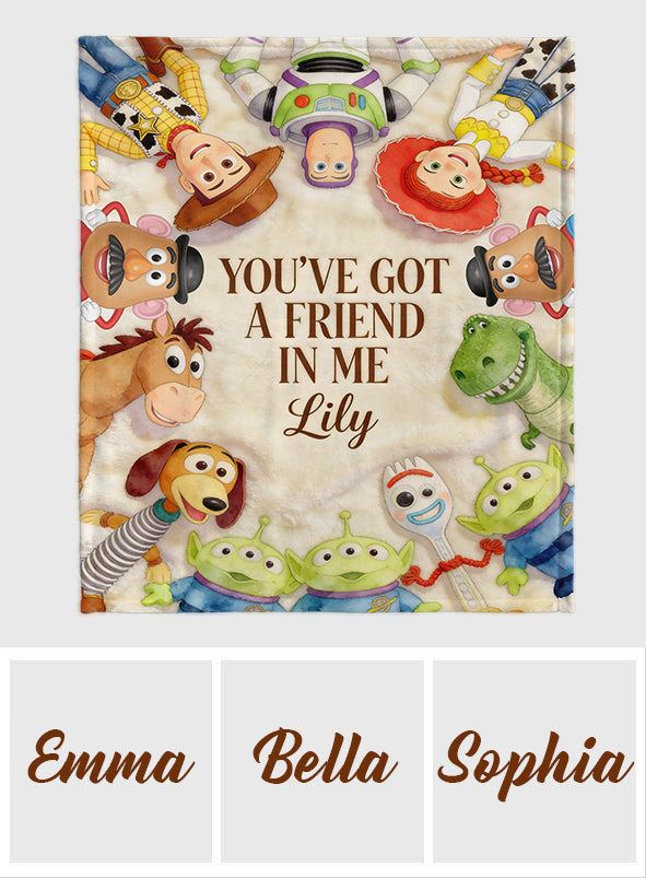 You've Got A Friend In Me - Personalized Movie For Kids Blanket