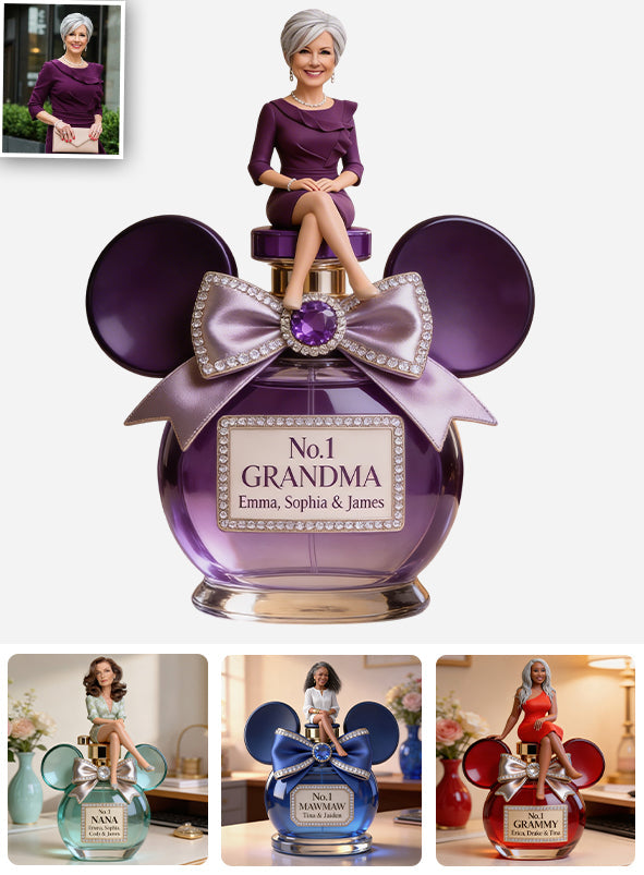 Custom Any Photo Magical Grandma/Mom - Personalized Mouse Custom Shaped Acrylic Plaque