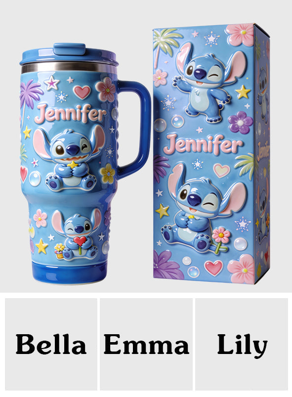 Ohana Means Family - Personalized Ohana Tumbler With Handle