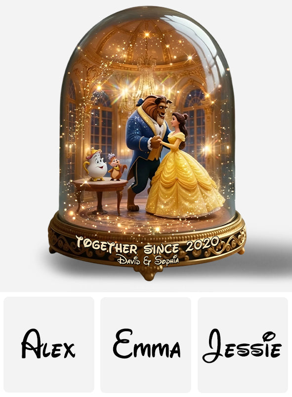 Magical Beauty And The Monster - Personalized Beauty And The Beast Custom Shaped Acrylic Plaque