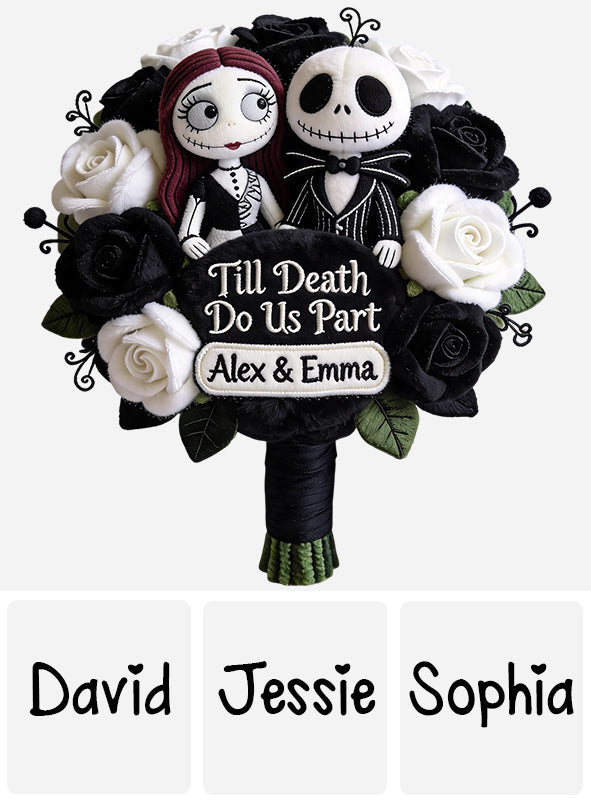 Till Death Do Us Part - Personalized Nightmare Premium Faux Fur Pillow