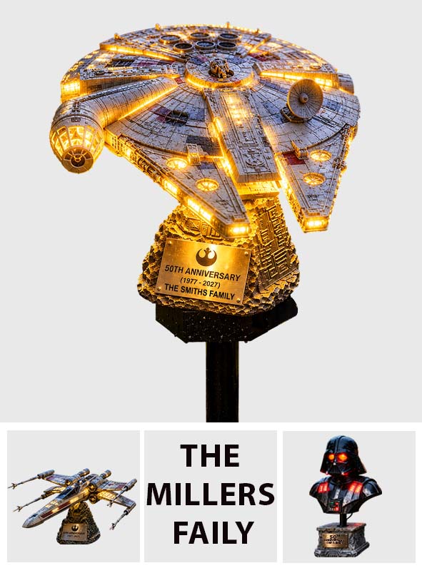 Keep Them Safe - Personalized The Force Solar Acrylic Light