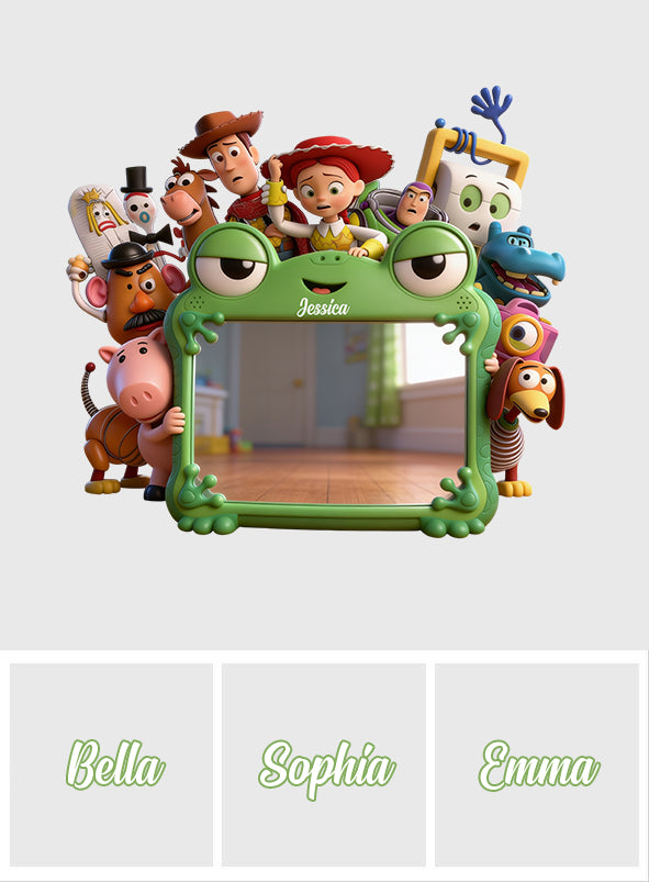 Cute Friends - Personalized Movie For Kids Wall Hanging Mirror
