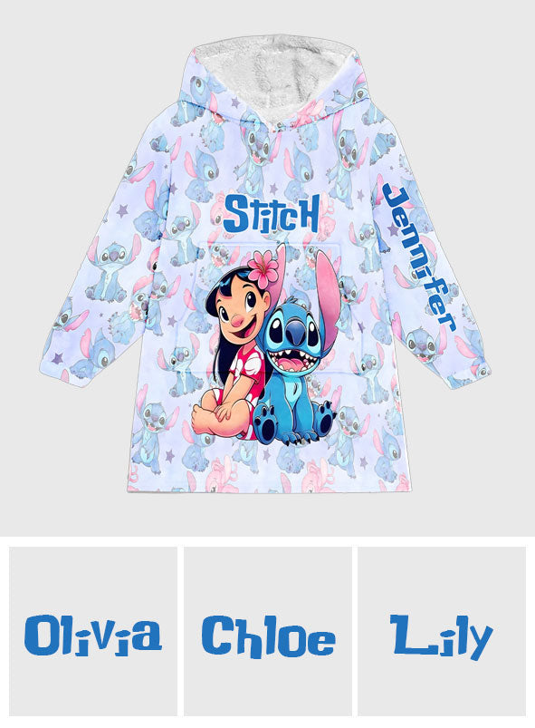 Ohana Means Family - Personalized Ohana Blanket Hoodie