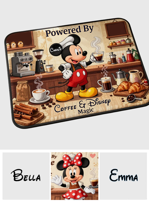 Powered By Coffee - Personalized Coffee Placemat