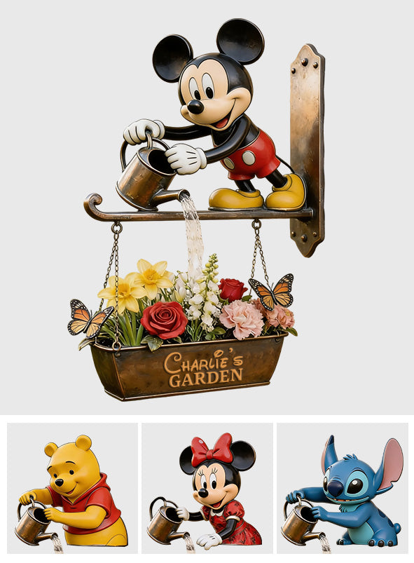 Magical Garden Gift For Gardening Lovers - Personalized Mouse Wooden Wall Mount Sign