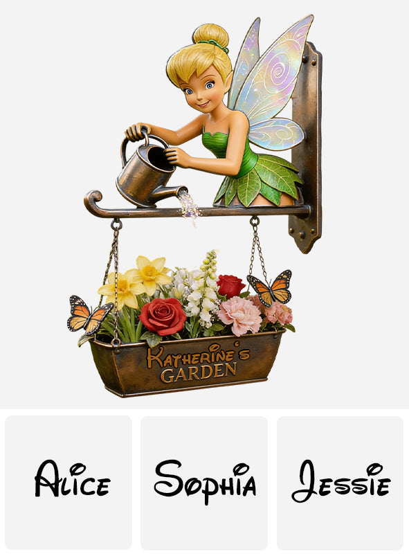 Fairy Garden - Personalized Flying Fairy Wooden Wall Mount Sign