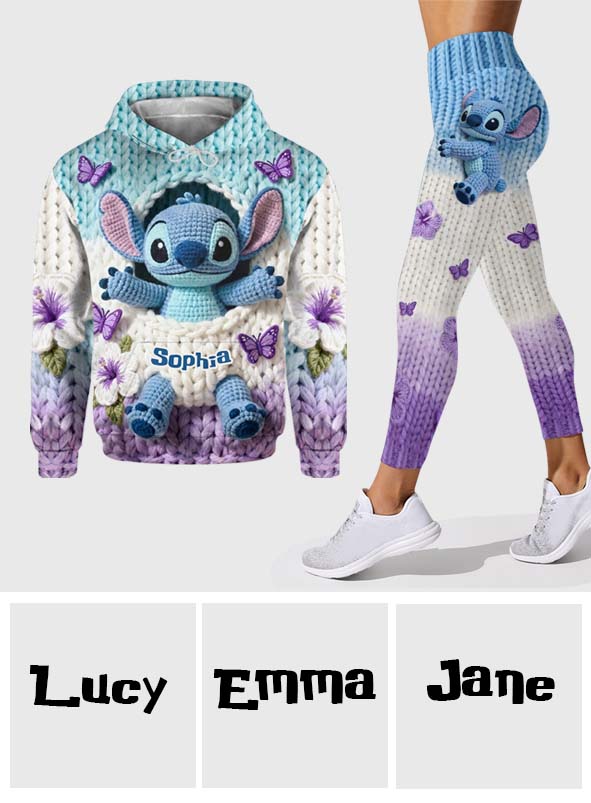 Blue Ohana - Personalized Ohana Hoodie and Leggings