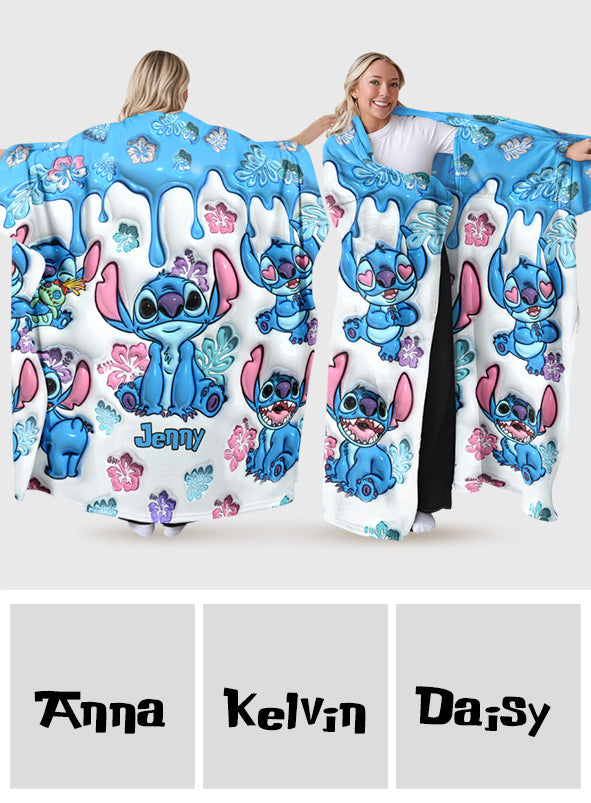 Ohana Means Family - Personalized Ohana Wearable Blanket