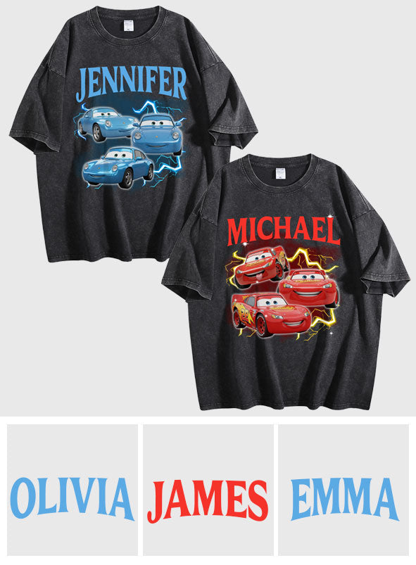 On The Road - Personalized Cars Wash T-shirt
