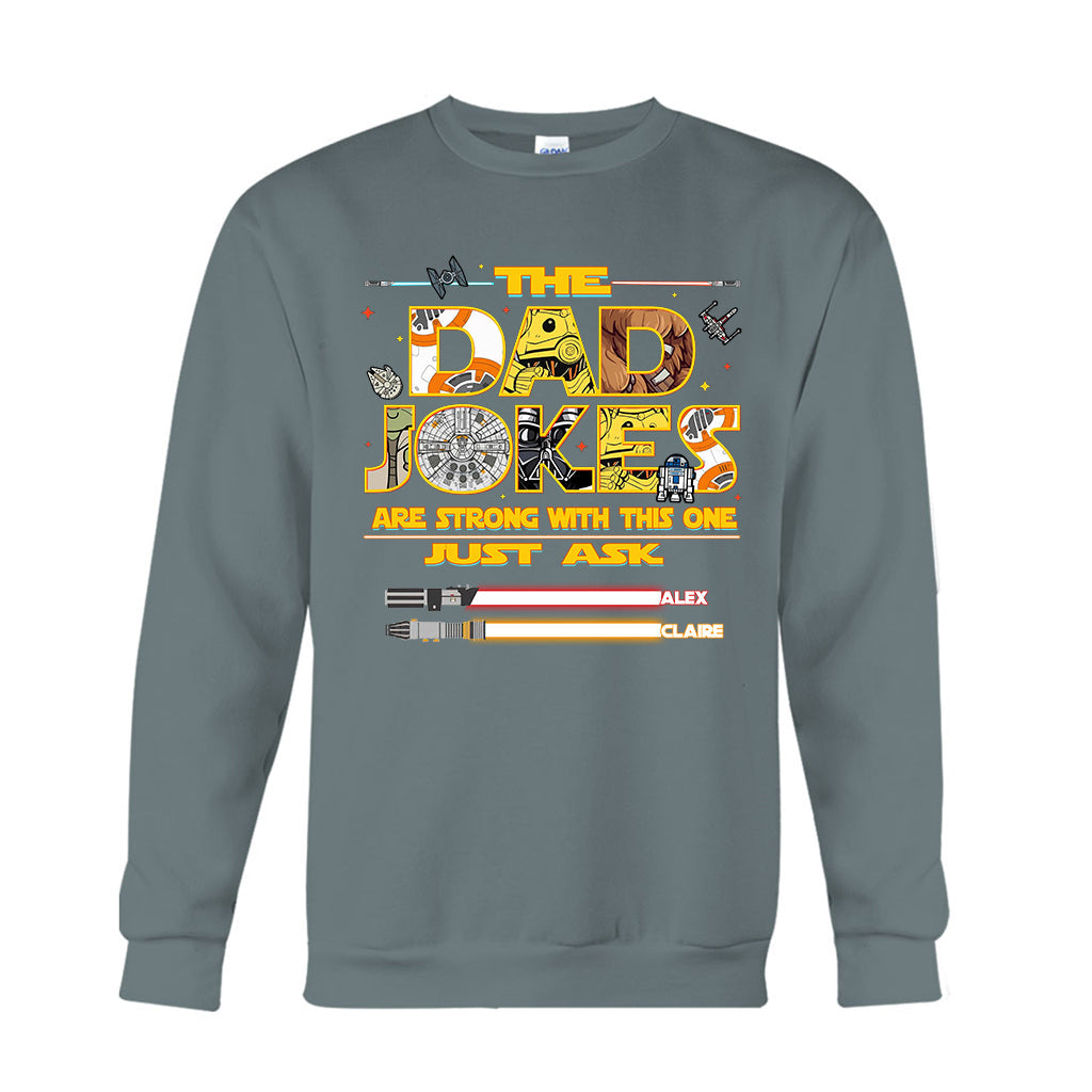 The Dad Jokes - Personalized The Force T-shirt And Hoodie