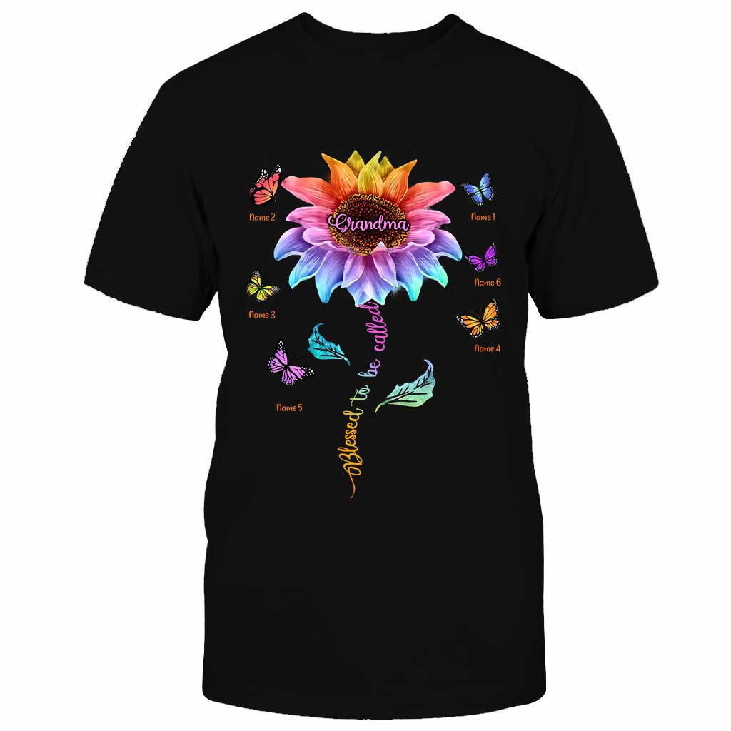 Blessed To Be Called Grandma - Personalized Mother's Day T-shirt and Hoodie