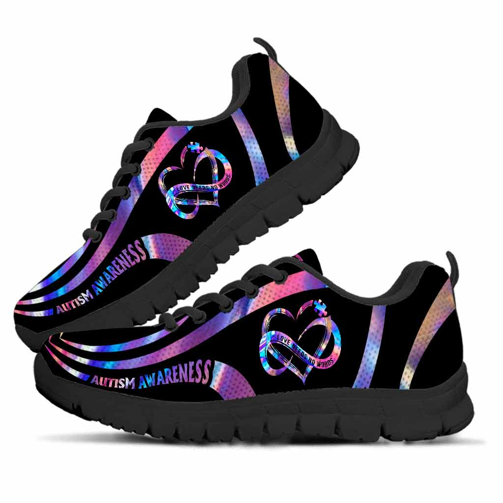 Love Needs No Words - Autism Awareness Sneakers