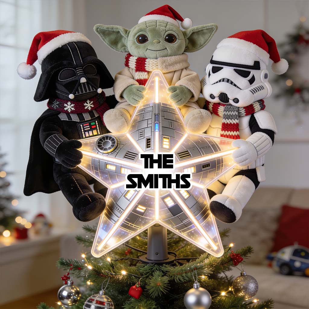 The Magical Force Christmas Gift - Personalized The Force LED Light Tree Topper
