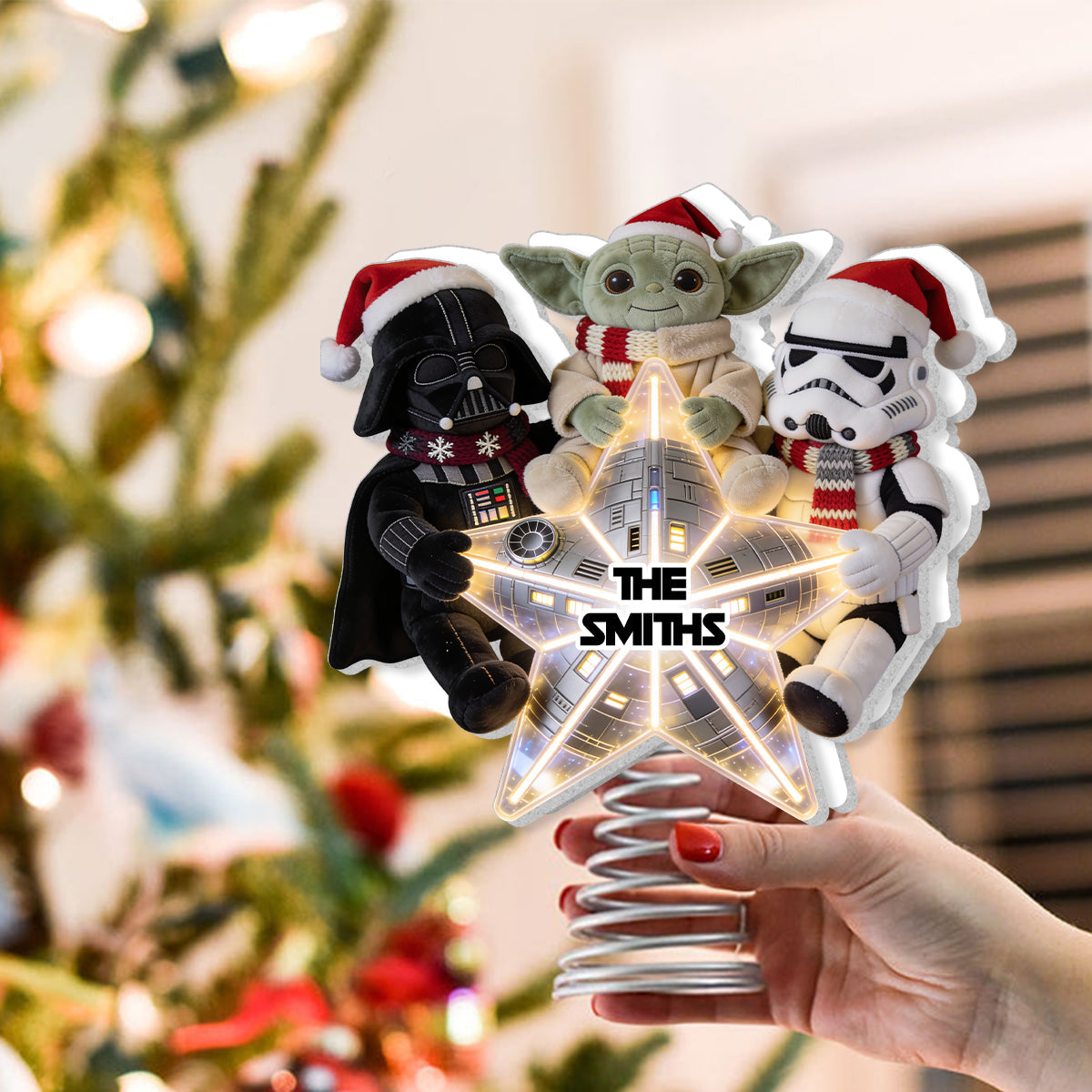 The Magical Force Christmas Gift - Personalized The Force LED Light Tree Topper