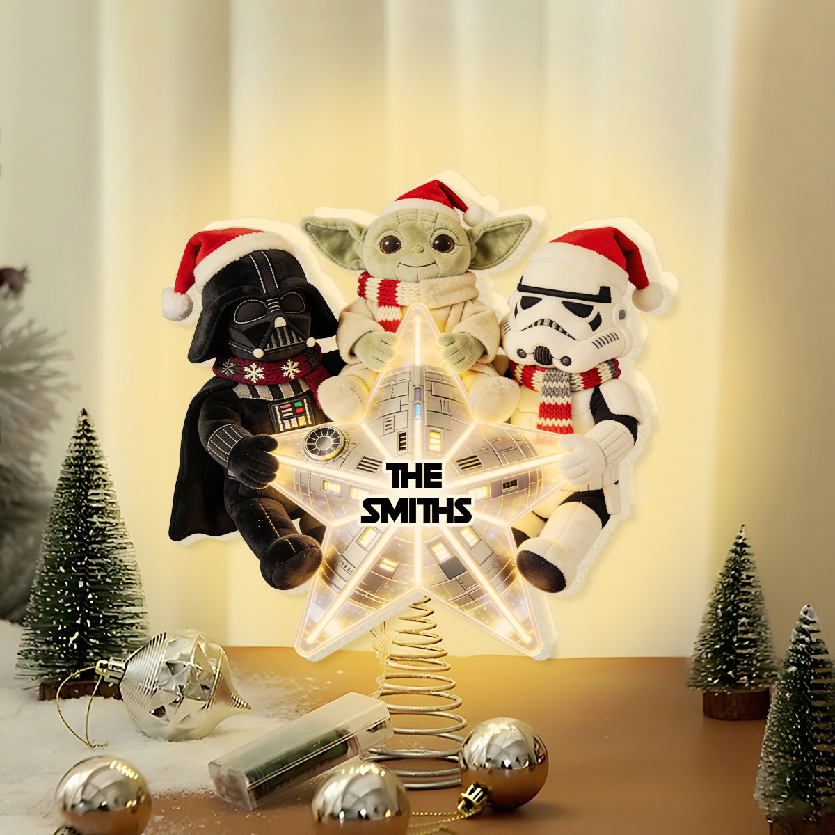 The Magical Force Christmas Gift - Personalized The Force LED Light Tree Topper