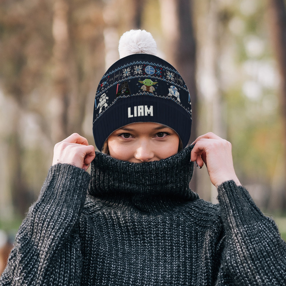 Joy To The Galaxy - Personalized The Force Beanie Hat