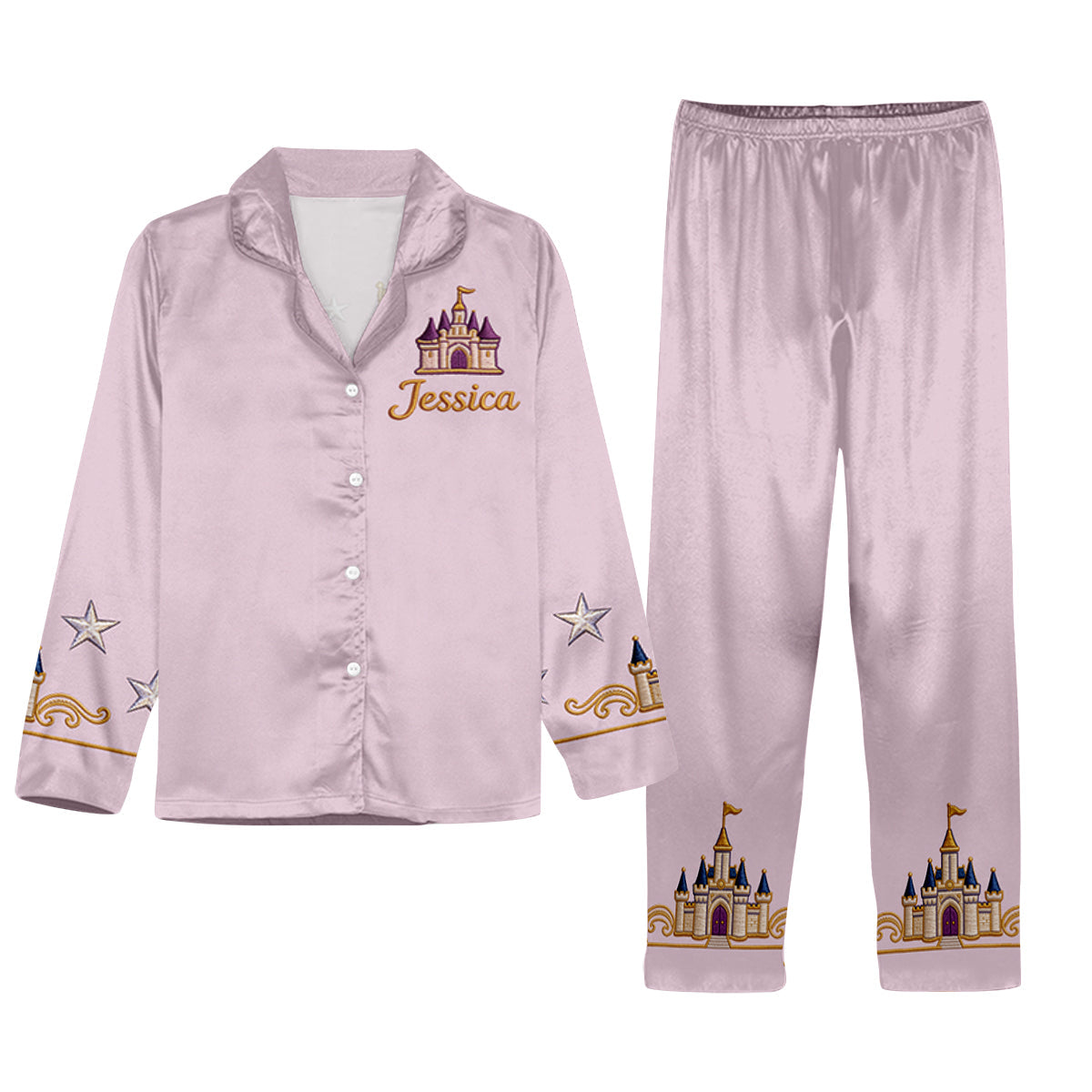 Believe In Magic - Personalized Dream Trip Button Down Pajamas