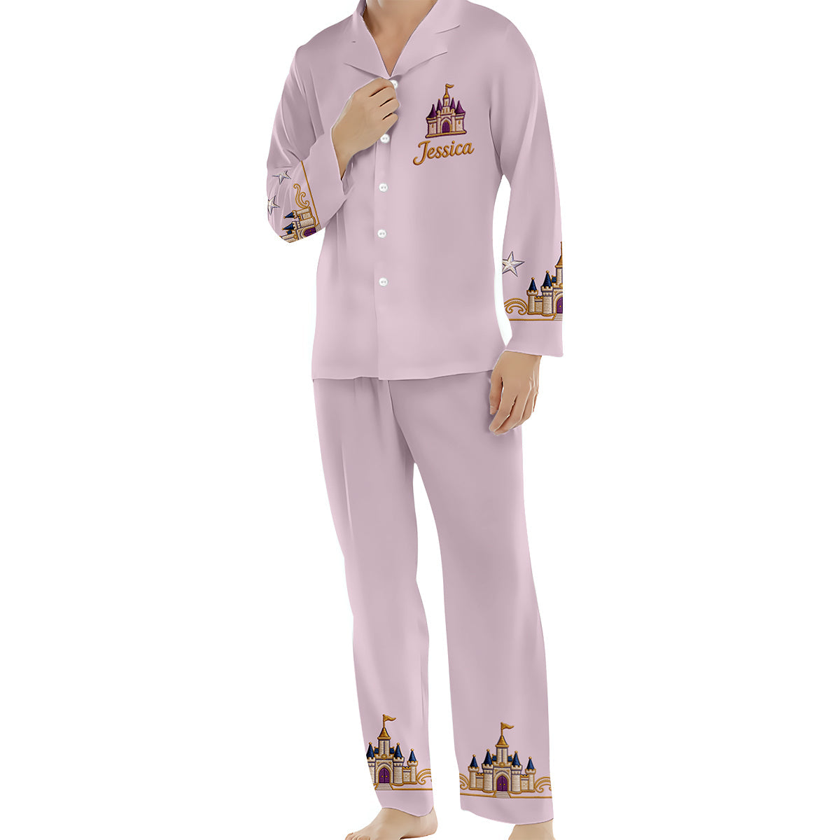 Believe In Magic - Personalized Dream Trip Button Down Pajamas