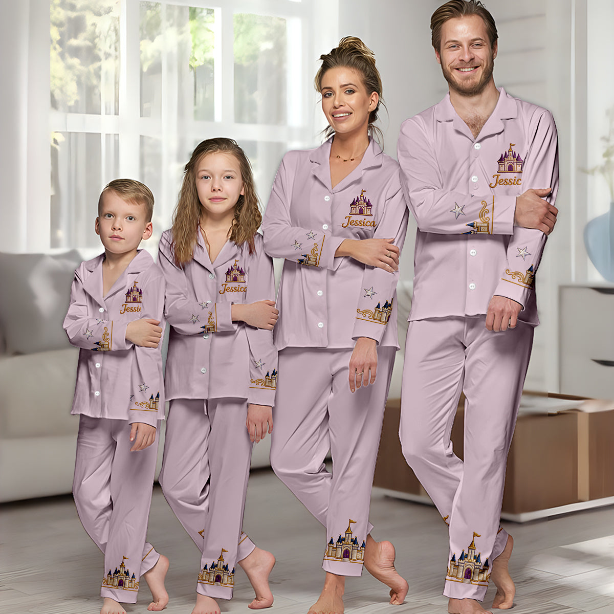 Believe In Magic - Personalized Dream Trip Button Down Pajamas