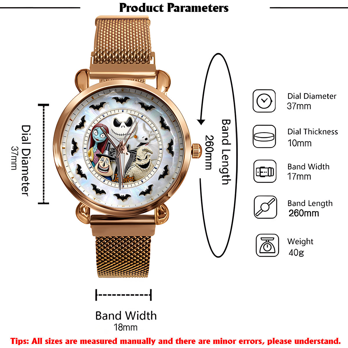 The Nightmare - Personalized Nightmare Women Hand Watch