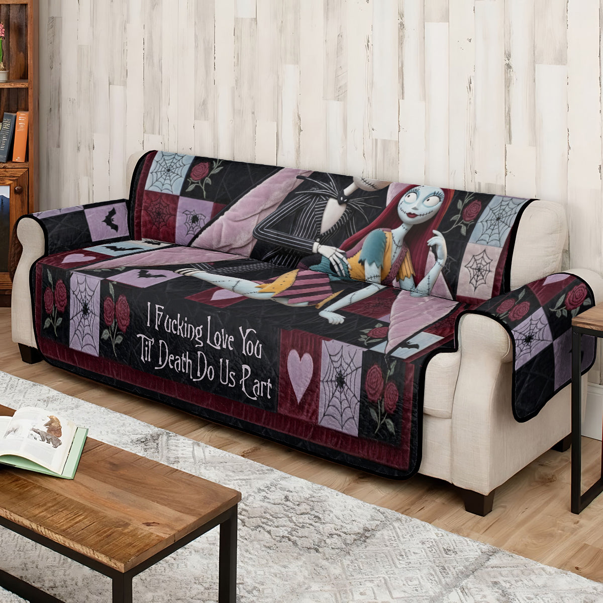Gothic Romance - Personalized Nightmare Quilted Sofa/Couch Cover