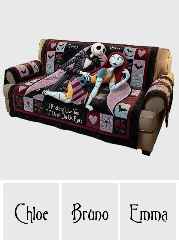 Gothic Romance - Personalized Nightmare Quilted Sofa/Couch Cover