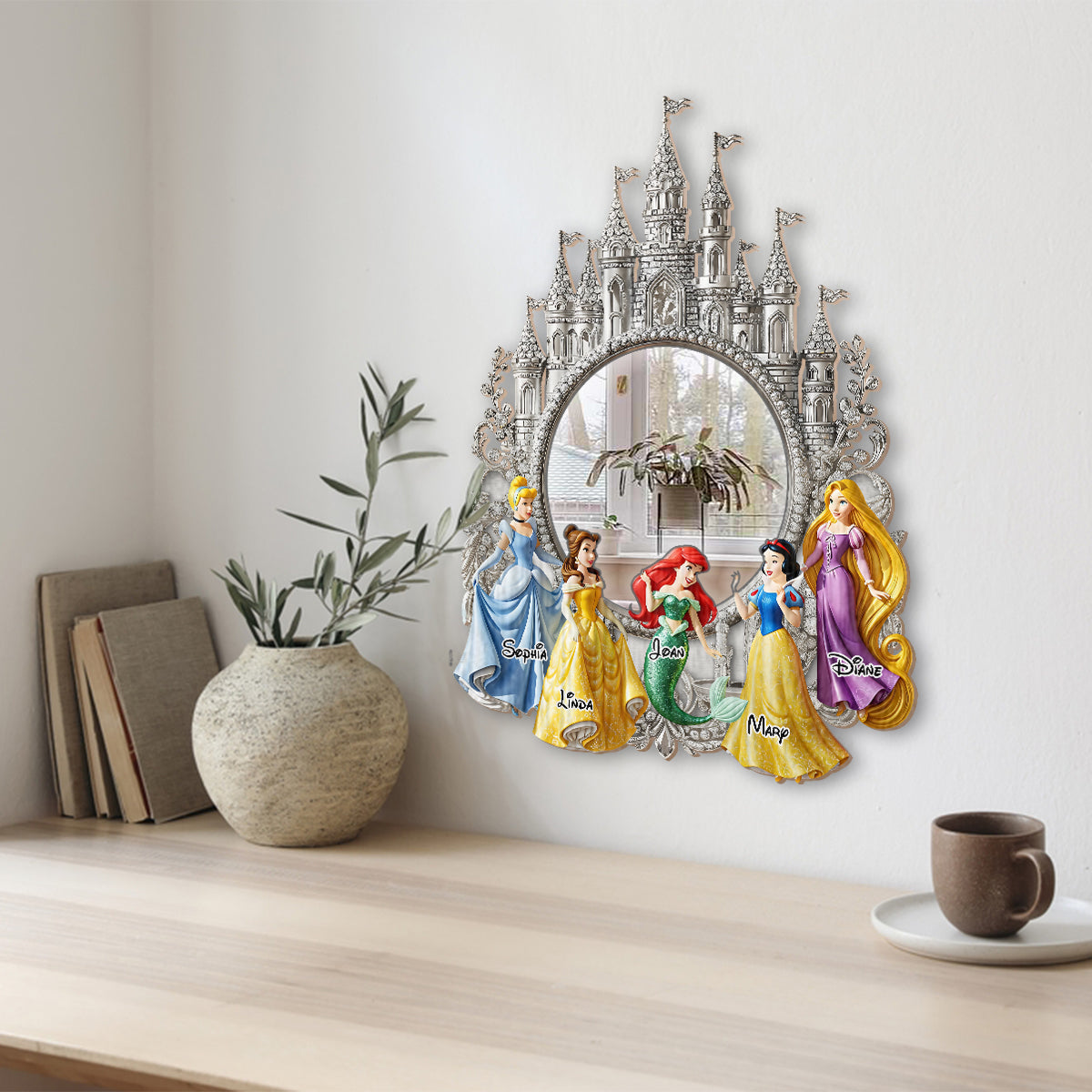 Magical Princess Castle - Personalized Mouse Wall Hanging Mirror
