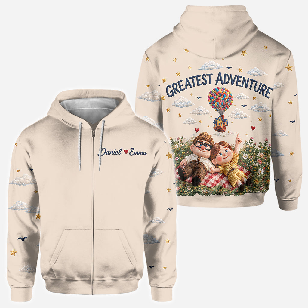 You Will Always Be My Greatest Adventure - Personalized Couple All Over Shirt