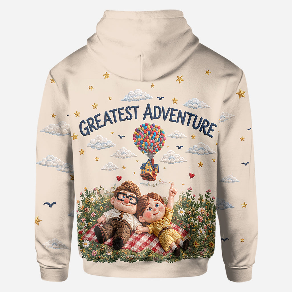 You Will Always Be My Greatest Adventure - Personalized Couple All Over Shirt