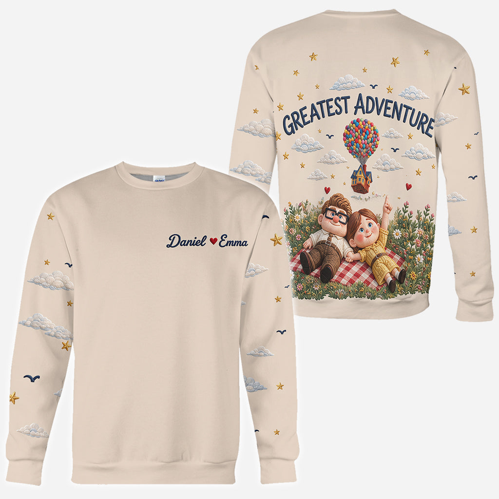 You Will Always Be My Greatest Adventure - Personalized Couple All Over Shirt