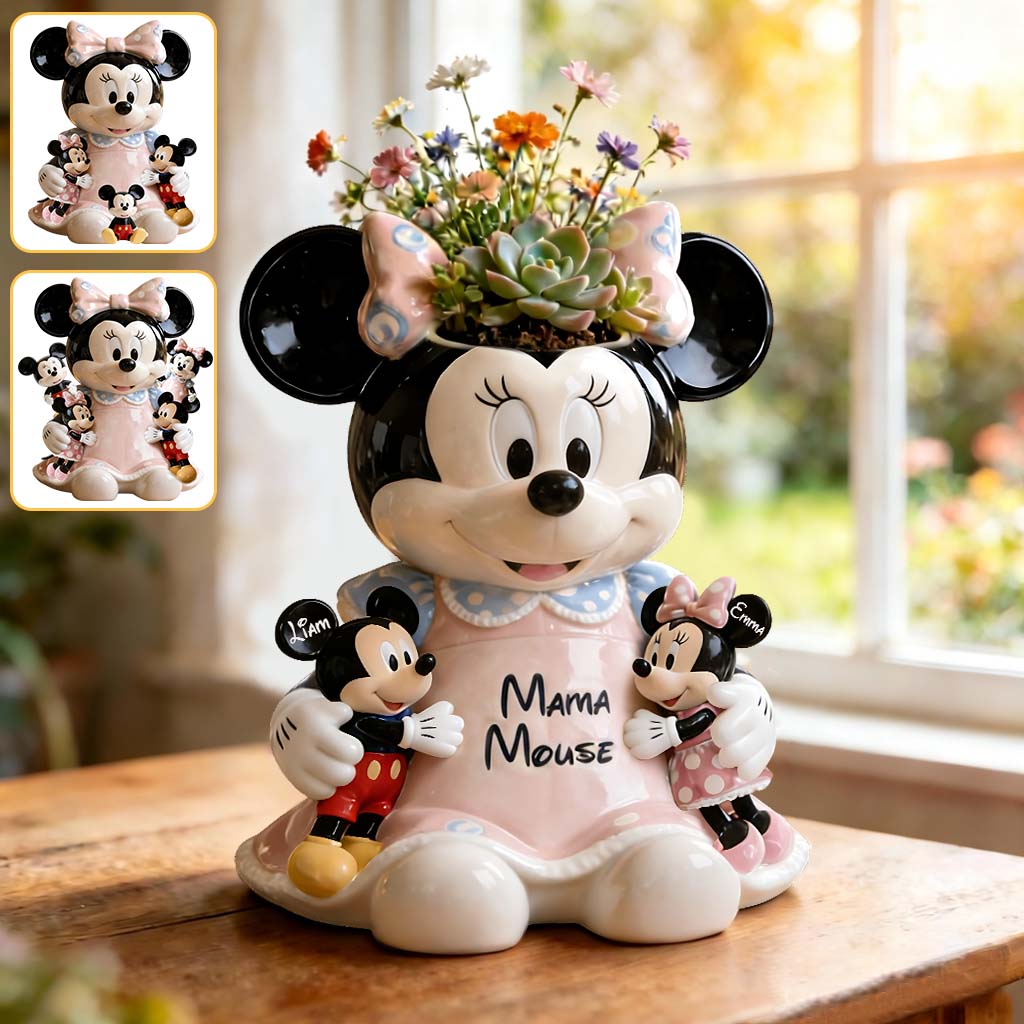 Mama Mouse - Personalized Mouse Acrylic Pot