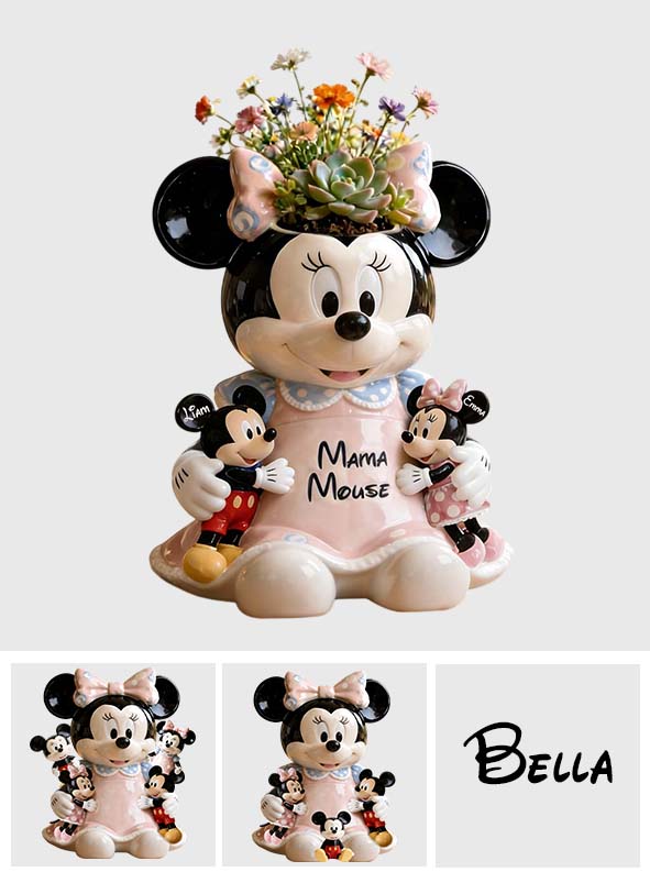Mama Mouse - Personalized Mouse Acrylic Pot