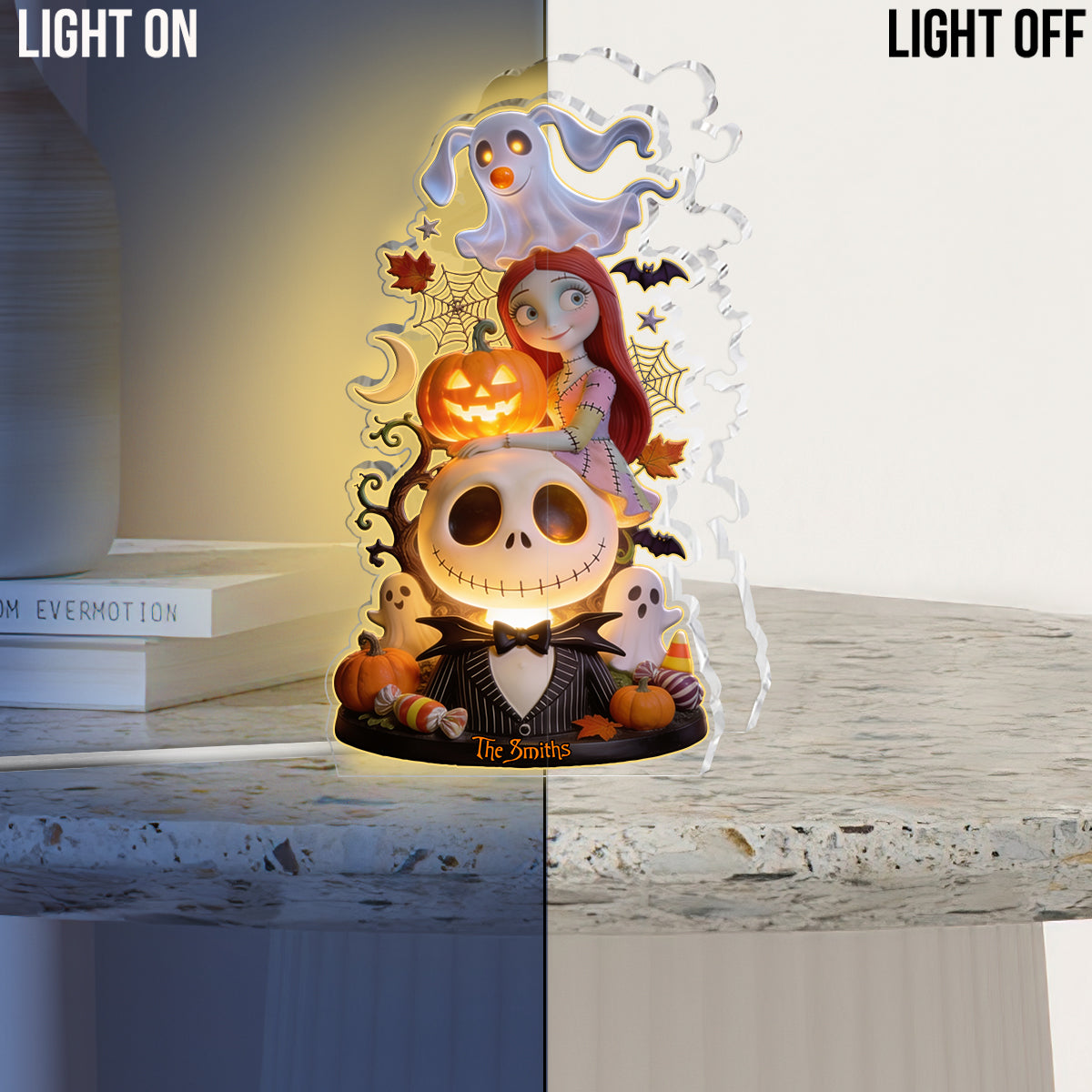 The Nightmare Halloween - Personalized Nightmare Acrylic LED Night Light