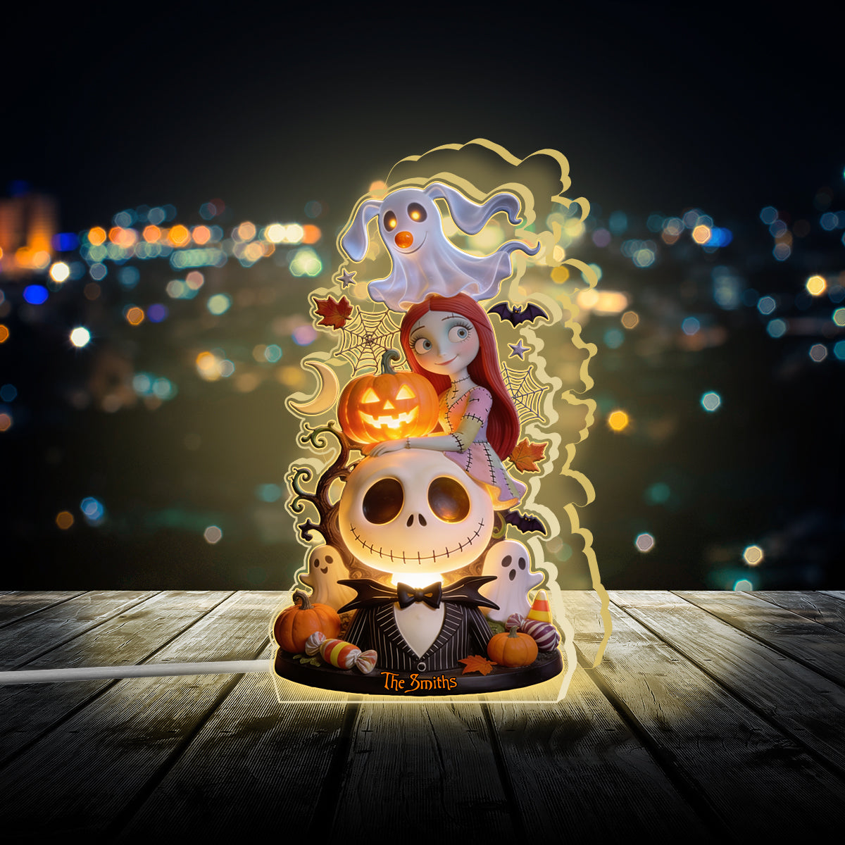 The Nightmare Halloween - Personalized Nightmare Acrylic LED Night Light