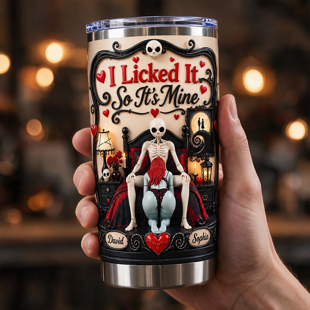 Naughty Nightmare - Personalized Nightmare Tumbler With Phone Case